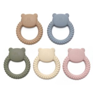 BEAR | Soft Silicone Teething Toy | SAND