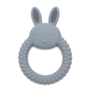 BUNNY| Soft Silicone Teething Toy | Steel