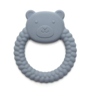 BEAR | Soft Silicone Teething Toy | STEEL