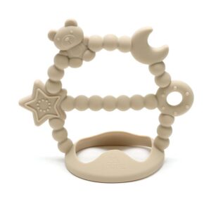GALAXY Soft Silicone Teether | SAND