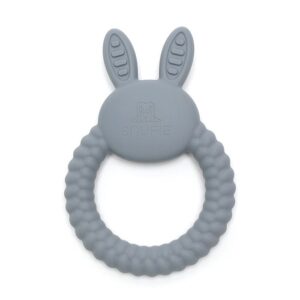 BUNNY| Soft Silicone Teething Toy | Steel