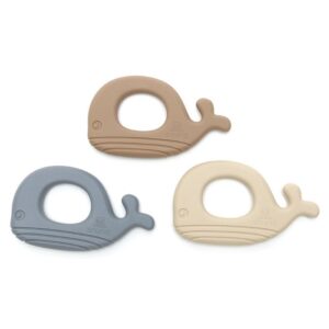 WHALE | Soft Silicone Teething Toy | BLUSH