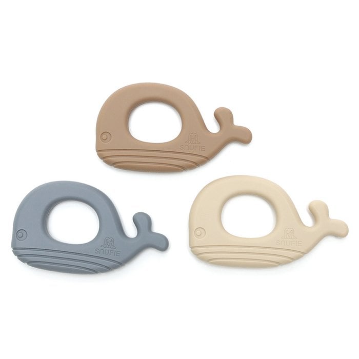 WHALE | Soft Silicone Teething Toy | BLUSH