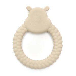 HIPPO | Soft Silicone Teething Toy | Sand