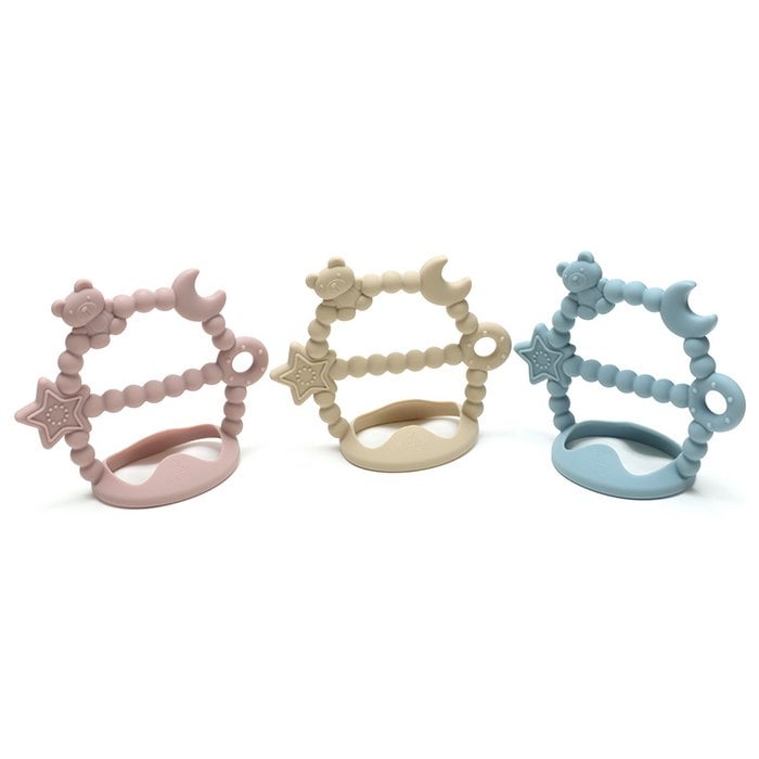 GALAXY Soft Silicone Teether | SAND
