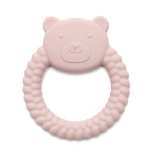 BEAR | Soft Silicone Teething Toy | BLUSH