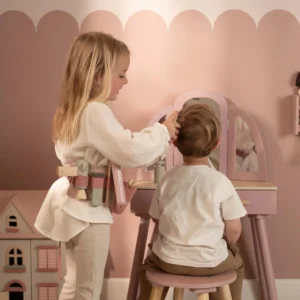 Wooden barber set – Pink