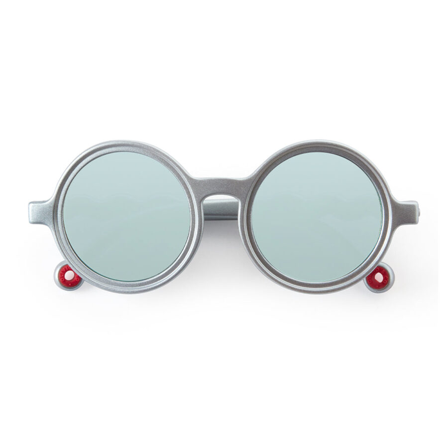 Toddler Round Sunglasses Medallion Platinum