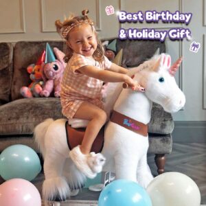 Unicorn ride-on toy Age 3-4 White