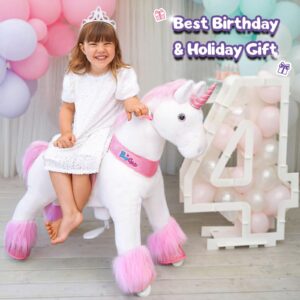 Ride-on Unicorn Age 3-4 Pink