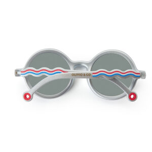 Toddler Round Sunglasses Medallion Platinum