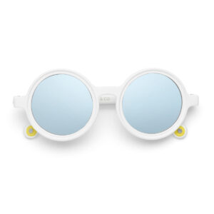 Toddler Round Sunglasses Shark White