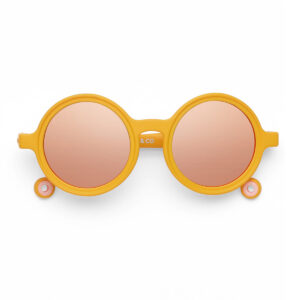Toddler Round Sunglasses Crane Flower Yellow