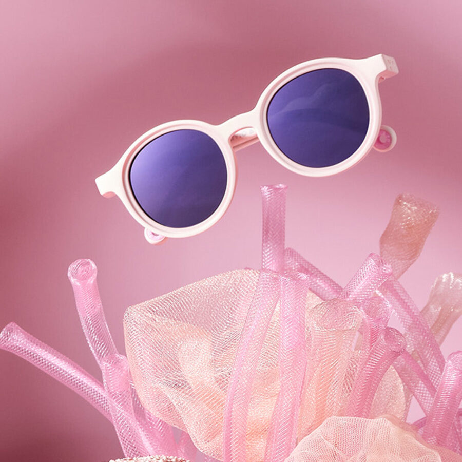 Toddler Oval Sunglasses Coral Blush