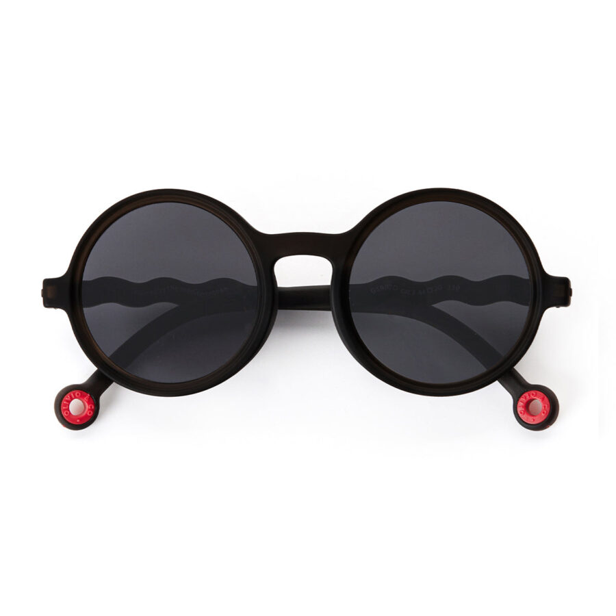 Kids Round Sunglasses Squid Black