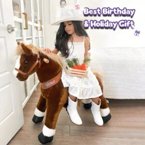 Ride-on pony toy Age 4-7 Brown