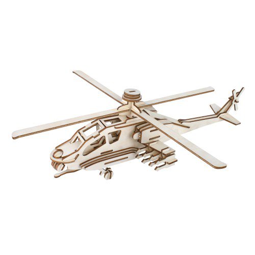 Construction kit Apache Helicopter wood