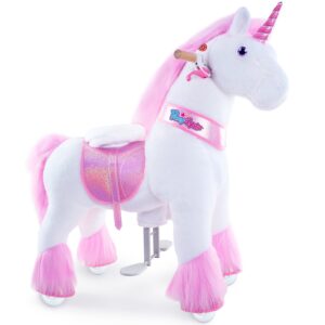 Ride-on plush unicorn Age 4-7 Pink