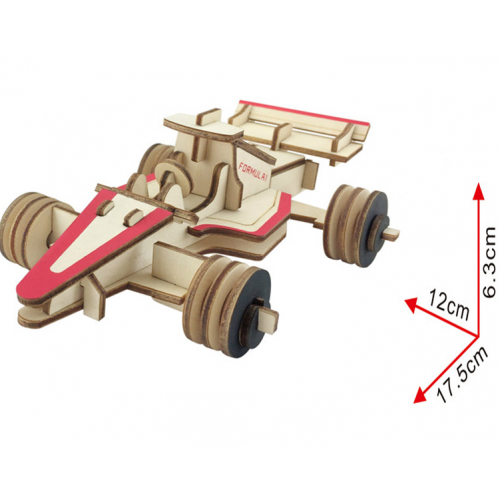 Building kit Formula 1 racing car color