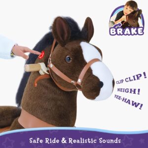 Riding horse toy Age 4-7 Chocolate