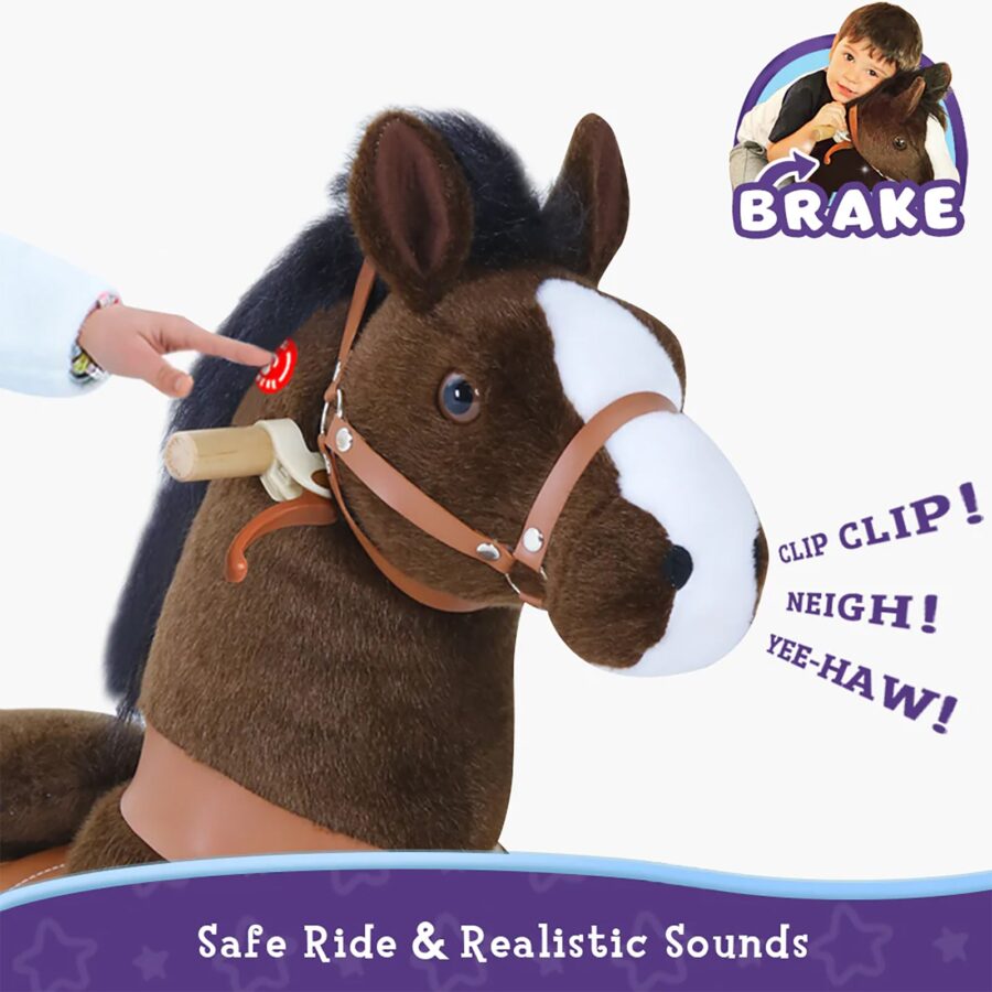 Ride-on horse toy Age 3-4 Chocolate