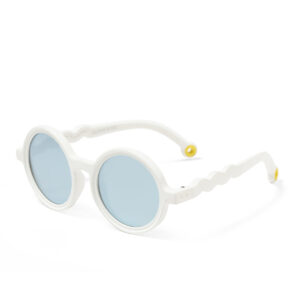 Toddler Round Sunglasses Shark White