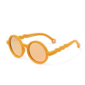 Toddler Round Sunglasses Crane Flower Yellow