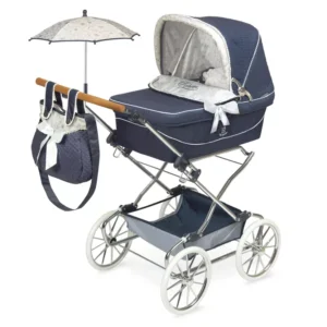 Foldable Reborn Doll Stroller With Umbrella - Vintage