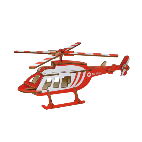 Building kit Helicopter color