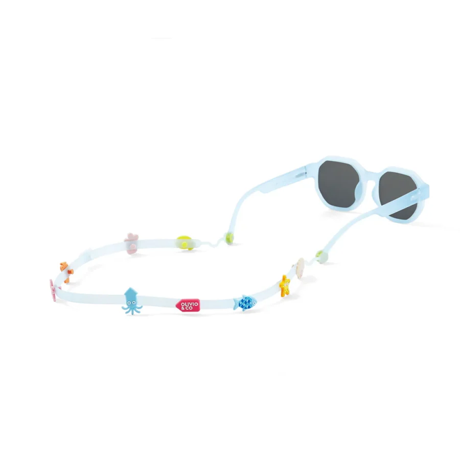 EYEWEAR STRAP + SILICONE ACCESSORIES SET - BLUE