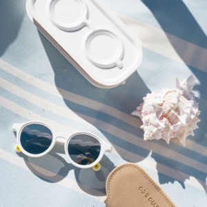 Toddler Oval Sunglasses Shark White