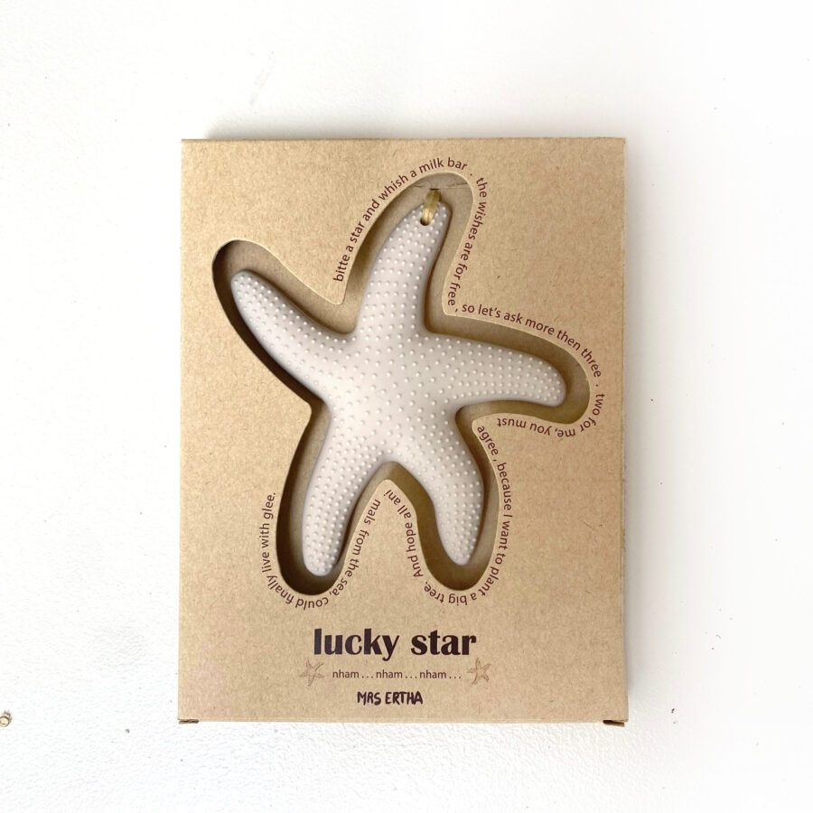 Lucky Star - Teether - Cloud Gray
