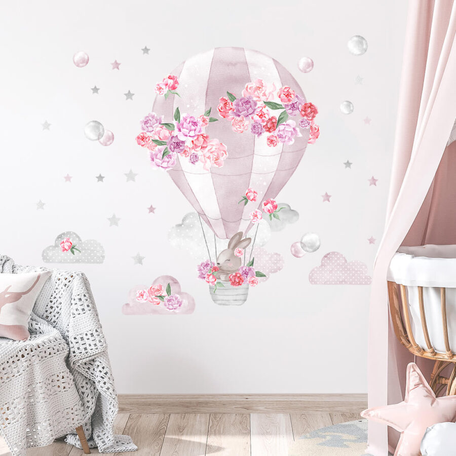 Sticker | Hot Air Balloon Pink