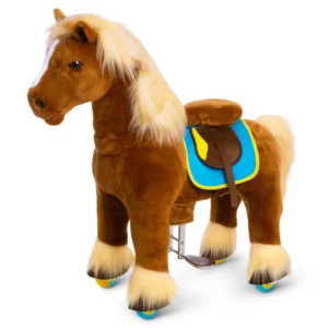 Model X® Horse Ride-on Toy for Age 4-7 Brown