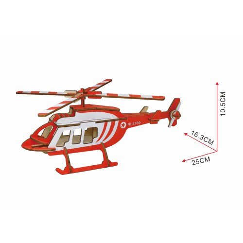 Building kit Helicopter color