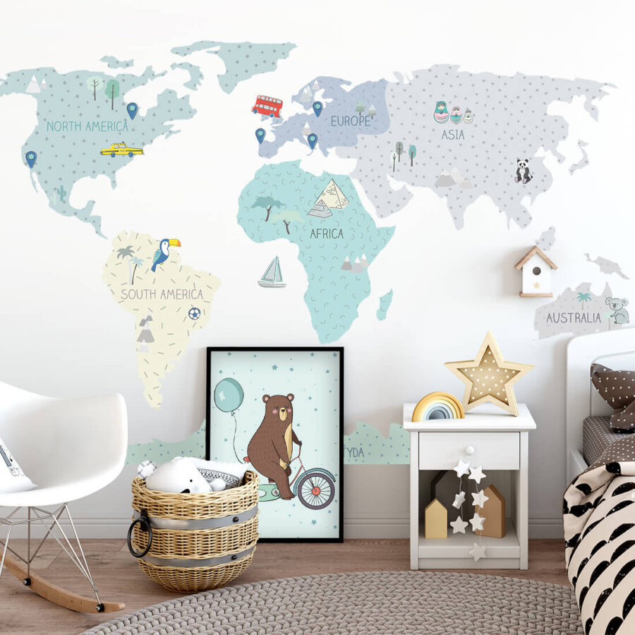Sticker | Mint Map L