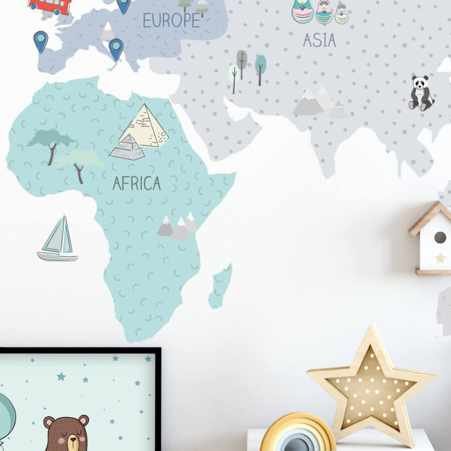 Sticker | Mint Map L