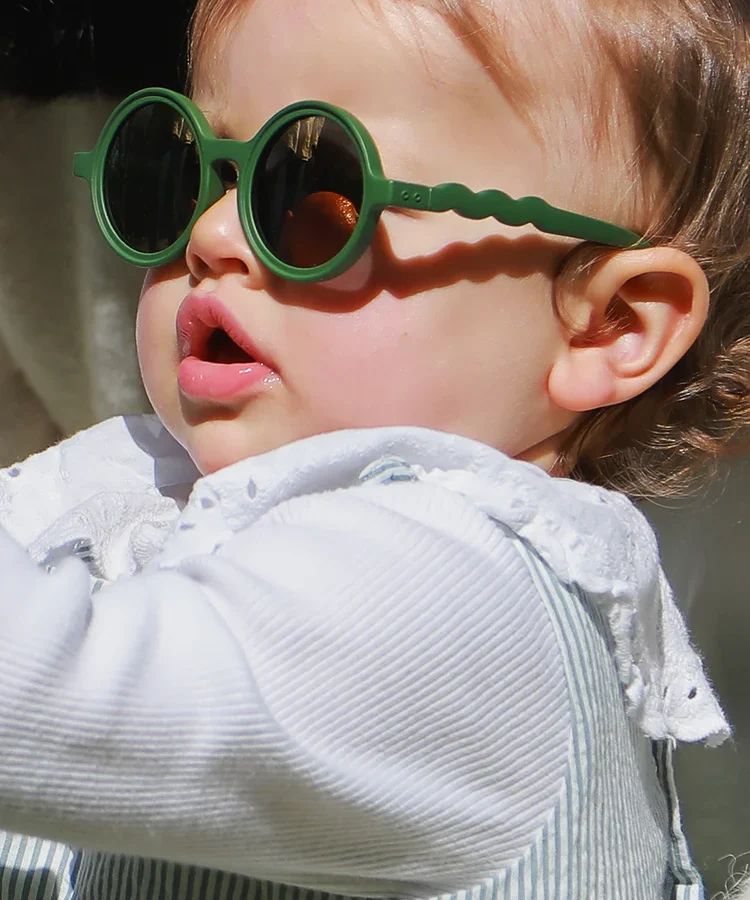 Baby Round Sunglasses Cactus Green