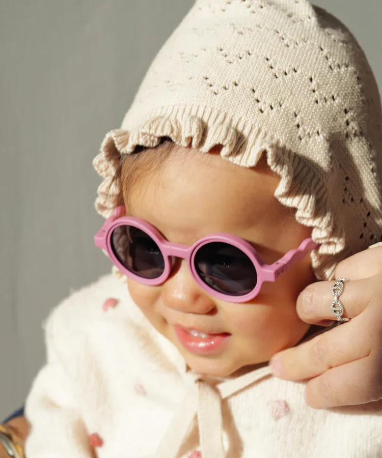 Baby Round Sunglasses Rock Rose