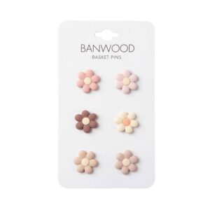 Banwood Basket Pins - Flower
