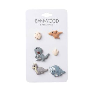 Banwood Basket Pins - Dinosaurs