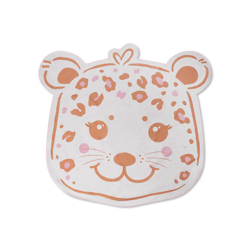 Beach Towel Microfiber - Beige - Leopard - 140 cm