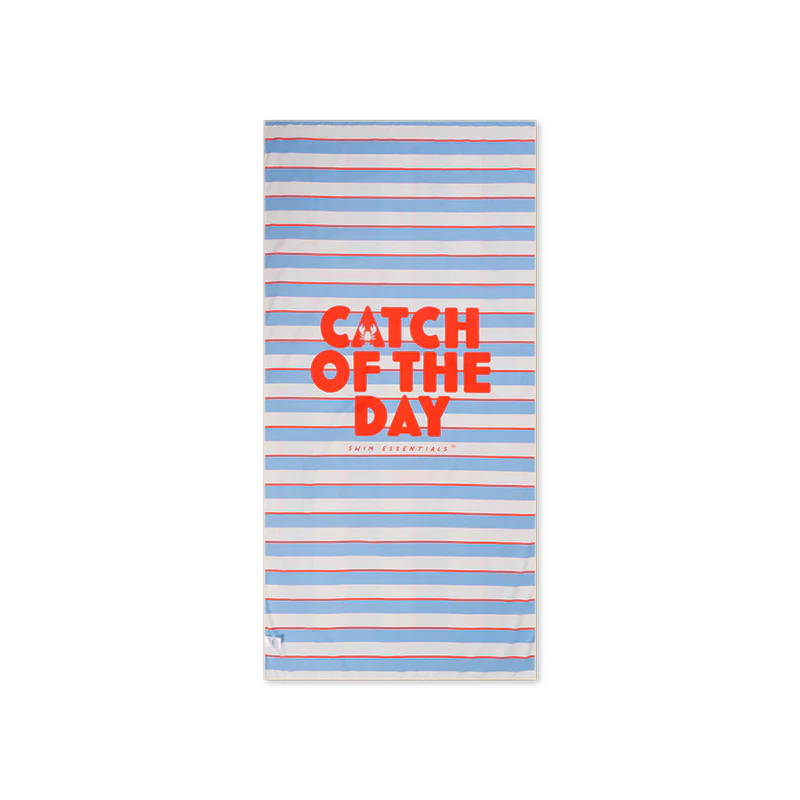 Beach Towel Microfiber - Multicolored - Catch Of The Day - 180 x 90 cm