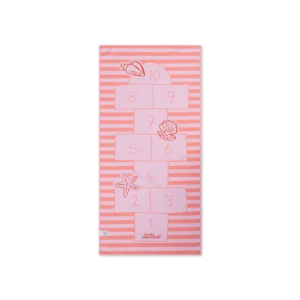 Beach Towel Microfiber - Pink - Shell Tastic - 135 x 65 cm