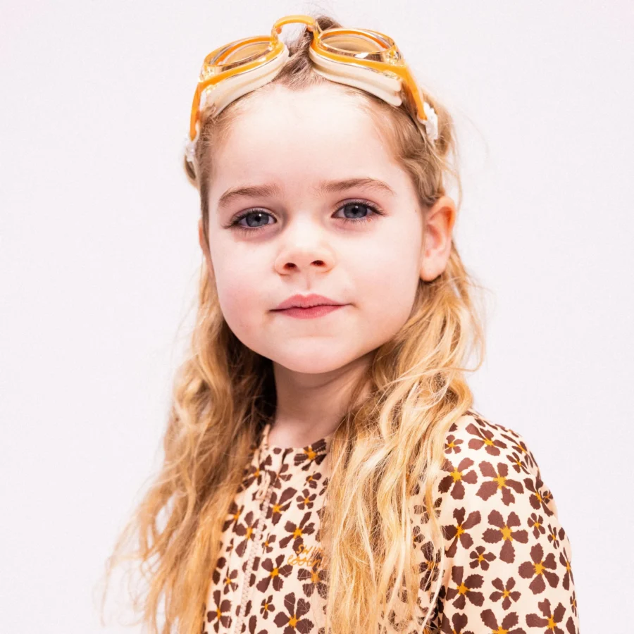 Swimming Goggles - Beige - Leopard