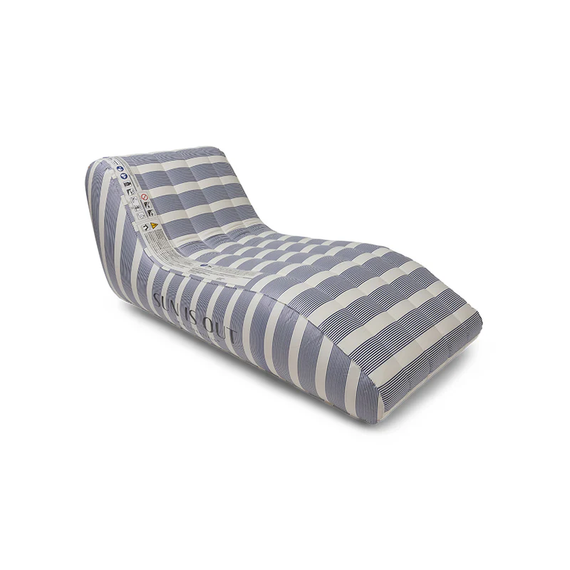 Premium Lounge Float - Blue/White - Monaco