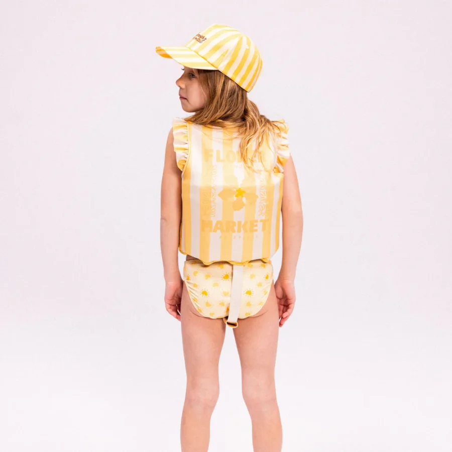 Swim Vest - Yellow - Flower Market - 3-6 Years