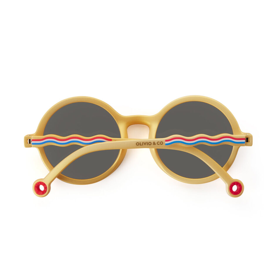 Kids Round Sunglasses Medallion Gold