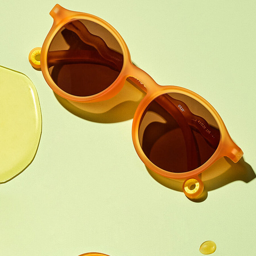 Junior Oval Sunglasses Grapefruit Pink