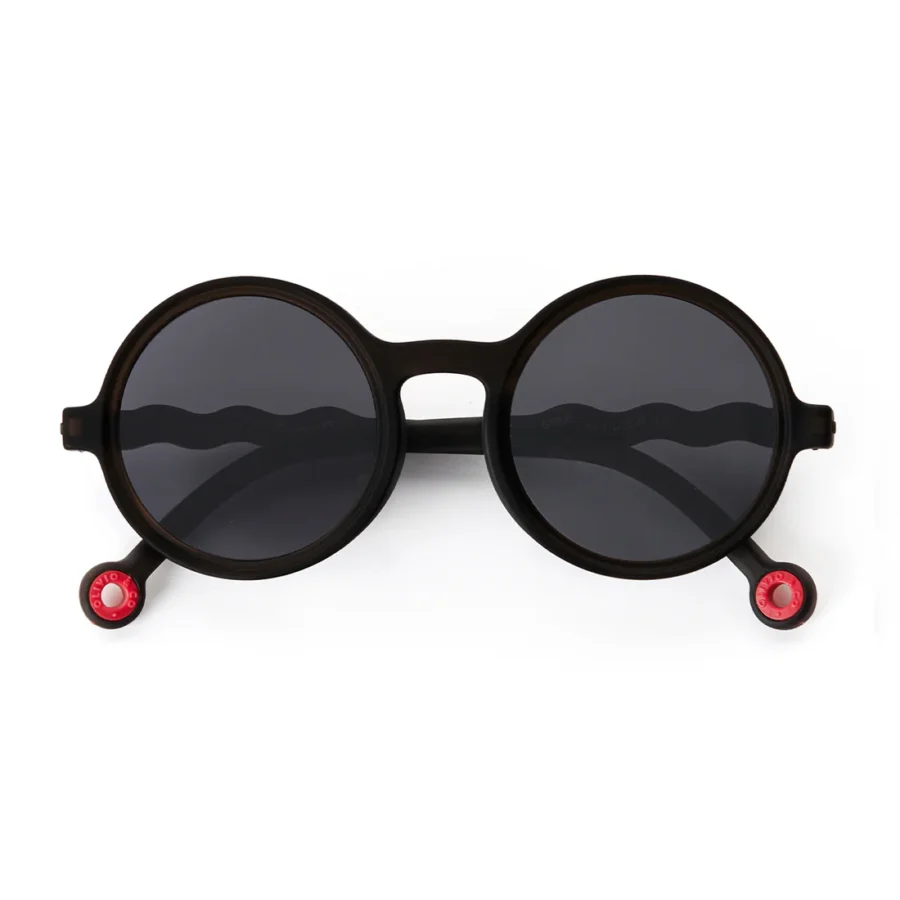 Junior Round Sunglasses Squid Black